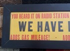 Vintage Wynn s Friction Proofing Oil Advertising Cardboard Sign 1945