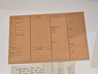 Germanic Script 1938 Third Reich Paper Ephemera Document Letters Ww2 Wwii German