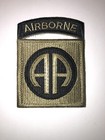 82nd Airborne Division W tab Attached U s  Army Shoulder Patch W  Hook Back