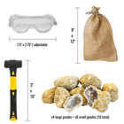 Asr Outdoor 12pc Moroccan Break Your Own Geodes Kit With Sledge Hammer