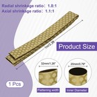 3 3ft 20mm Dia 1 8 1 Heat Shrink Tubing For Fishing Rods  Gold