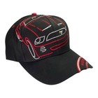 Ford Mustang Embroidered Hat     Black red silver     Official Licensed  Racing Cap