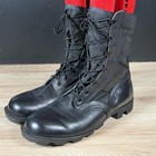 Vintage Ro-search Boots Mens Size 10 5 W Black Leather Combat Spike Protective