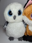 Lot Of 4  Ty Beanie Boos Plush Animals Big Eyes 9    Owl  Fox  Panda  Giraffe 