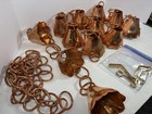 Copper Flower Cup Rain Drain Chain Adjustable Length Extra Copper Chain Included