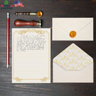 90 Pieces Stationery Set With Envelopes  60 Vintage-style Paper Sheets   30 Enve
