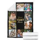 Personalized Custom Fleece Blanket With Photo - Family Picture Memorial Blanket