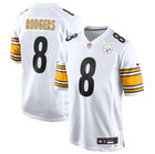 Men s Steelers  8 Aaron Rodgers 2025 Stitched Limited Jersey