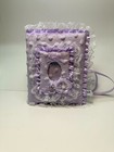 Lavender Minky Dot Photo Album -holds 100 4x6 Photos - Handmade