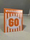 Whataburger Individual Glossy Restaurant Table Tent Number - 60 Single Card Only