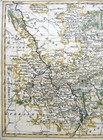 Germany Rhenish Circles  By Thomas Kitchin C1762 Genuine Antique Engraved Map