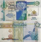 2013 Seychelles 10 Rupees P-46 35th Anniversary Commemorative New Unc Banknote