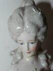 Antique Half-doll Pin Cushion Doll - Repaired Hand - 4 5 Inches Tall