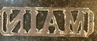Vintage Early Main Cast Iron Street Sign