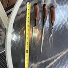 Antique Stag Horn Wrought-right Sterling Silver Carving Set