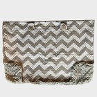 Carseat Canopy Gray White Chevron 