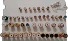 Vintage Wooden Sewing Spools Mixed Lot Of 56   No Thread