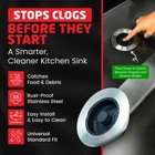 Sinkshroom Kitchen Sink Drain Strainer Stopper - 2 In 1 Pop Up Sink Strainer