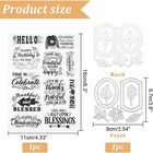 Infunly Words Clear Stamps And Dies For Card Making Blessing Words Stamp And Die