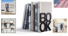Book Ends Heavy Duty Metal Supports For Books Desk Office Bedside 2pcs