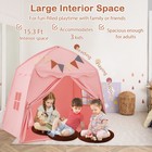 Kids Play Tent Bed Tent String Lights Extra Large Playhouse Tent Pink Room Toy