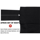 Black Unisex Waiters Waitress Chef Waist Half Short Restaurant Apron With Pocket