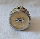 Monet Owl Enamel Keepsake Trinket Box Amber Rhinestone Eyes Hinged Lid Signed
