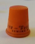 Vintage Plastic Advertising Thimble - Free Westinghouse Sewing Machines - 7 8 