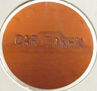 Vintage Bellevue  Ne Bridge Red Transit Toll Token - Nebraska Nebr 