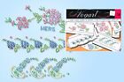 1950s Vintage Vogart Embroidery Transfer 256 Uncut 3 Floral Pillowcase Motifs