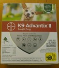 K9 Advantix Ii Flea Tick Medicine Small Size Dog 4 Month Supply Pack K-9 4-10