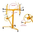16ft Adjustable Folding Drywall Panel Lifter Hoist Jack Rolling Caster Diy Tool