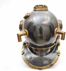 Nautical Diving Divers Royal Navy Black Finish Antique Handmade Full Size Helmet