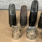 Vintage Lot Clarinet Saxophone Replacement Parts Mouthpiece Ligature Caps Barrel