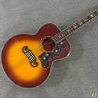 Custom J200 Vintage Sunburst Acoustic Guitar Solid Spruce Top 6 String