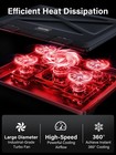 Kootek Laptop Cooling Pad 12-17 Cooler Pad Chill Mat 5 Quiet Fans Led Lights