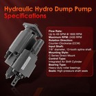 Pto Dump Pump Hydraulic Cylinder C102 Air Shift Direct Mount 7 8  13-t Spline