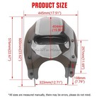 Brown Windshield Vented Windscreen Bracket For Harley Road King Flhr i 1994-2022