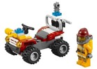 Lego City  fire Atv  Set 4427  new Creased Box  Fireman Minifigure   Rescue Jeep
