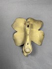 Vintage Solid Brass Shamrock Door Knocker Four Leaf Clover W  Screws