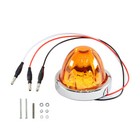 Marker Light Amber Glass Lens   White Led Light Turn Watermelon Surface Mount