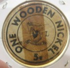 1956 Albuquerque  Nm 150th Anniversary Wooden Nickel - Token New Mexico