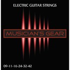 Musician s Gear Electric Nickel Plated Steel Guitar Strings 9-42 - 5-pack