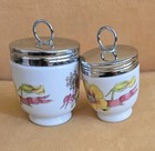 2 Royal Worcester Egg Coddler Country Kitchen King   Small Size