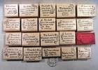 20 Scripture Stamps  Wood Mounted  Set  2