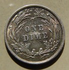 1898 Barber Silver Dime Unc  uncirculated  Nice Toning