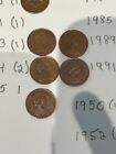 Canada One Cent Lot Of 30