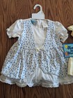 Vintage 90s Nos Girls 2t Toddler Dresses With Bloomers Shorts Sets Babydoll Top