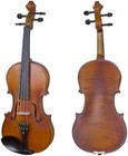 Cecilio Cva-500 Solidwood Ebony Fitted Viola W d addario Prelude Strings - 16 In
