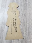 Antique White Sewing Machine Co Die Cut Trade Card Fold Out Girl Doll Flag 5 25   
